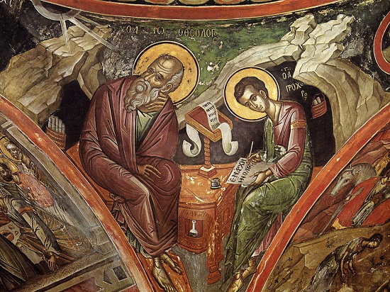 Святой апостол и евангелист Иоанн Богослов и его ученик Прохор