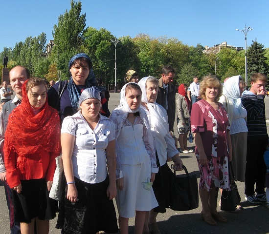 Праздник Воздвижения Животворящего Креста Господня в Алчевске